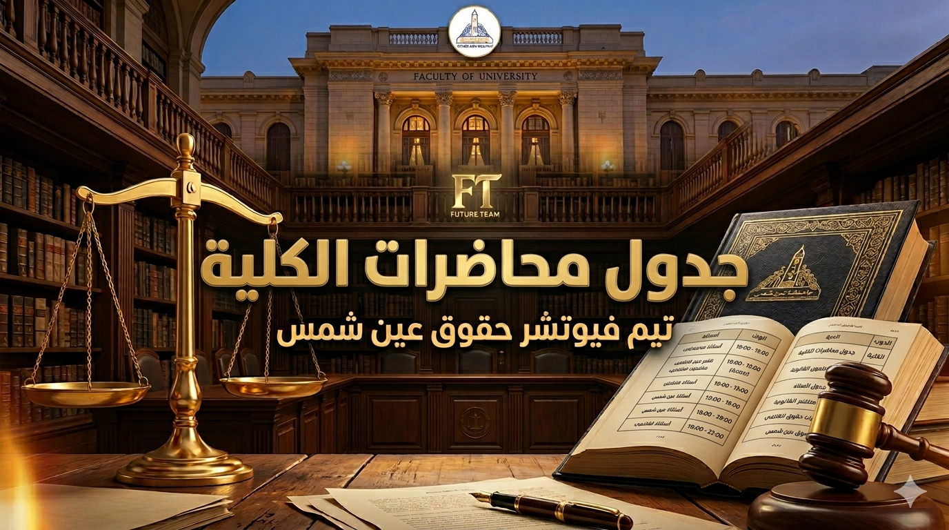 جدول محاضرات الفرقة الاولي